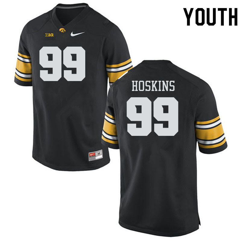 Youth #99 Max Hoskins Iowa Hawkeyes College Football Alternate Jerseys Sale-Black